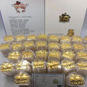中萃黃(huáng)金(jīn)-浪漫婚慶小(xiǎo)熊擺件(jiàn)足金(jīn)愛(ài)愛(ài)熊